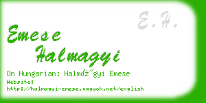 emese halmagyi business card